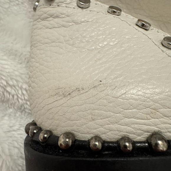 Circus by Sam Edelman Cream/Black Combat Boots 9 - Picture 11 of 11